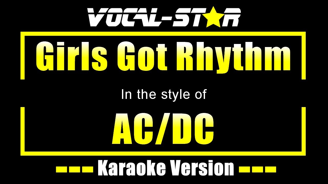 AC/DC - Girls Got Rhythm (Karaoke Version) - YouTube