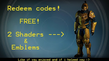 How to get Free Shaders and A Legendary Emblem Destiny Rise of Iron