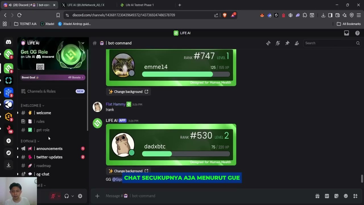 TUTORIAL LIFE AI AIRDROP | CLAIM OG ROLE