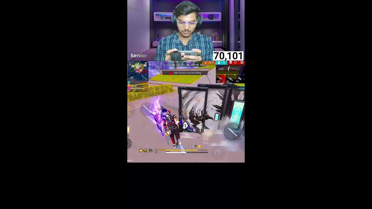 🔴 LIVE | Top 1 Grandmaster Push 🔥 | Free Fire Shorts Live #shorts  #shortslive  #freefire