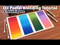 How to Blend Oil Pastels using 4 techniques | Tips and Tricks for beginners | Mungyo Oil Pastels