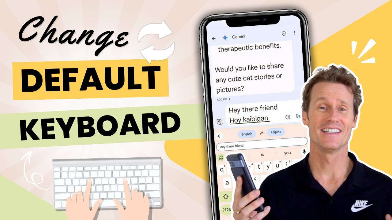 How to change your default keyboard on Android - YouTube