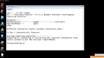 Lesson 01 - SAP Business Objects (Introduction)
