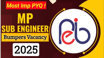 MP sub engineer vacancy 2025 🎯 | Previous Year Question Paper Solva | #mpsubengineer #mpnews #mpgk 