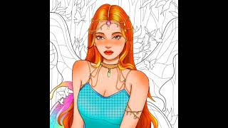 Paint Color Lite - Winx Club Bloom Turns Into A Rainbow Wings (Fairy Girl Pics)