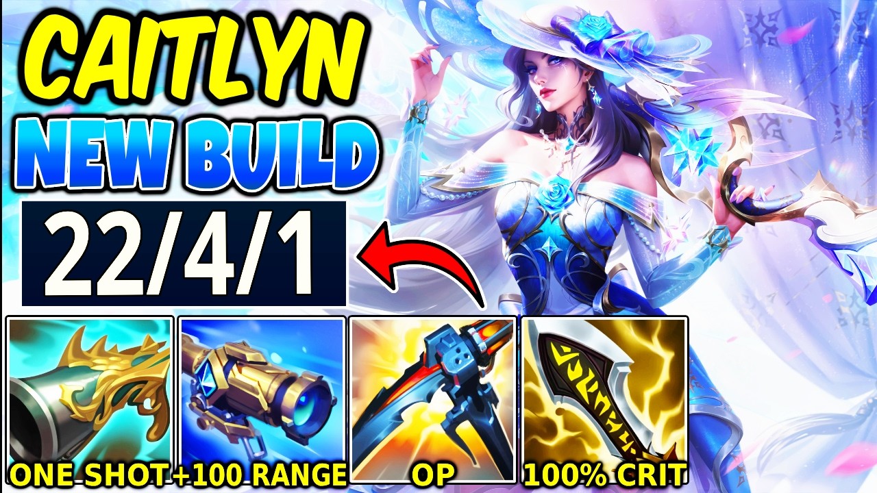 INSANE SEASON 16 CAITLYN ONE-SHOT WITH NEW BUILD ~51,000 DAMAGE FULL CRIT - League of Legends