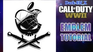 Information COD WW2 Emblem - Apple Skull (Black & White ) Darkelf X News