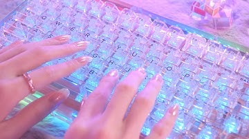 ASMR 朝までぐっすり眠れる..😴 リラックスできる9種類の極上 キーボードタイピング⌨️✨ 睡眠・勉強・作業用 / 3時間 (No Talking)
