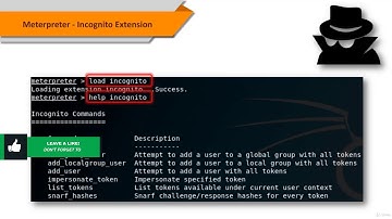 2. Incognito Extension of Meterpreter