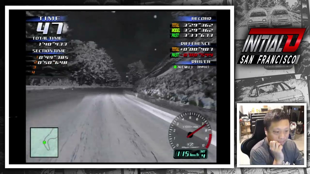 Initial D Arcade Stage Ver.3 — Time Attack NEMUI R32 Akina Snow 3'34