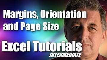 #01 Excel 365 Tutorial Intermediate - Margins, Orientation and Page Size