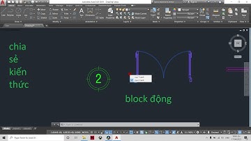 AutoCad - Block động - Hướng dẫn cách tạo block động trong AutoCad - AutoCad cơ bản