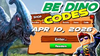 I Tried EVERY 🦖 Be Dino Code April 10 2026 (ALL WORKING CODES) screenshot 3