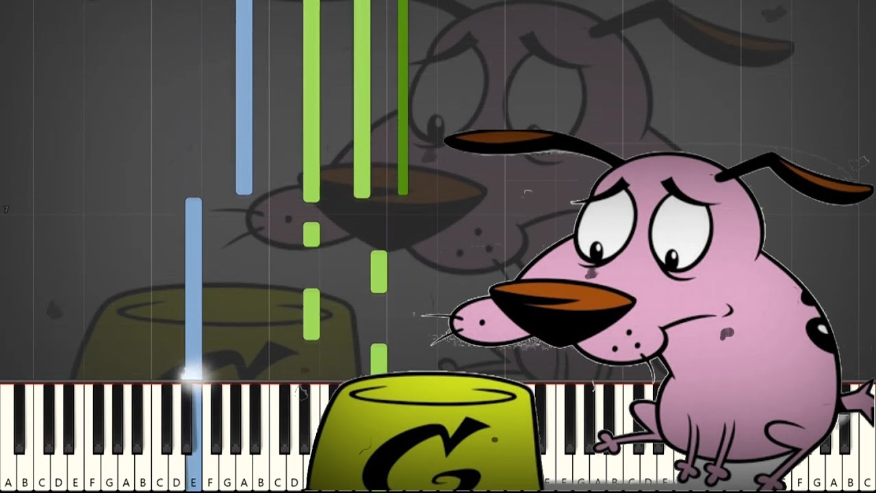 Courage the Cowardly Dog - Sad Theme (Piano Tutorial)