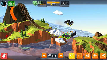 Build a Bridge gameplay, level - 5, back flip