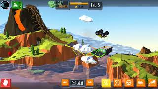 Build a Bridge gameplay, level - 5, back flip