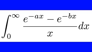 An Integral Life Hack
In this video we evaluate the integral from 0 to infinity of (e^-ax - e^-bx)/x dx. We turn it into a double integral and reverse the order of integration to make it easier.
Subscribe!
https://www.youtube.com/c/DrWeselcouch An Integral Life Hack