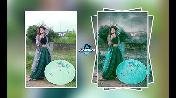 Photoshop Tutorial How to Edit Outdoor Portrait Blur & Color Background