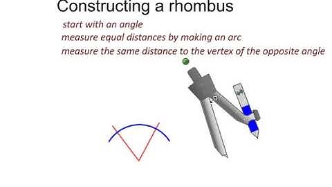 constructing a rhombus