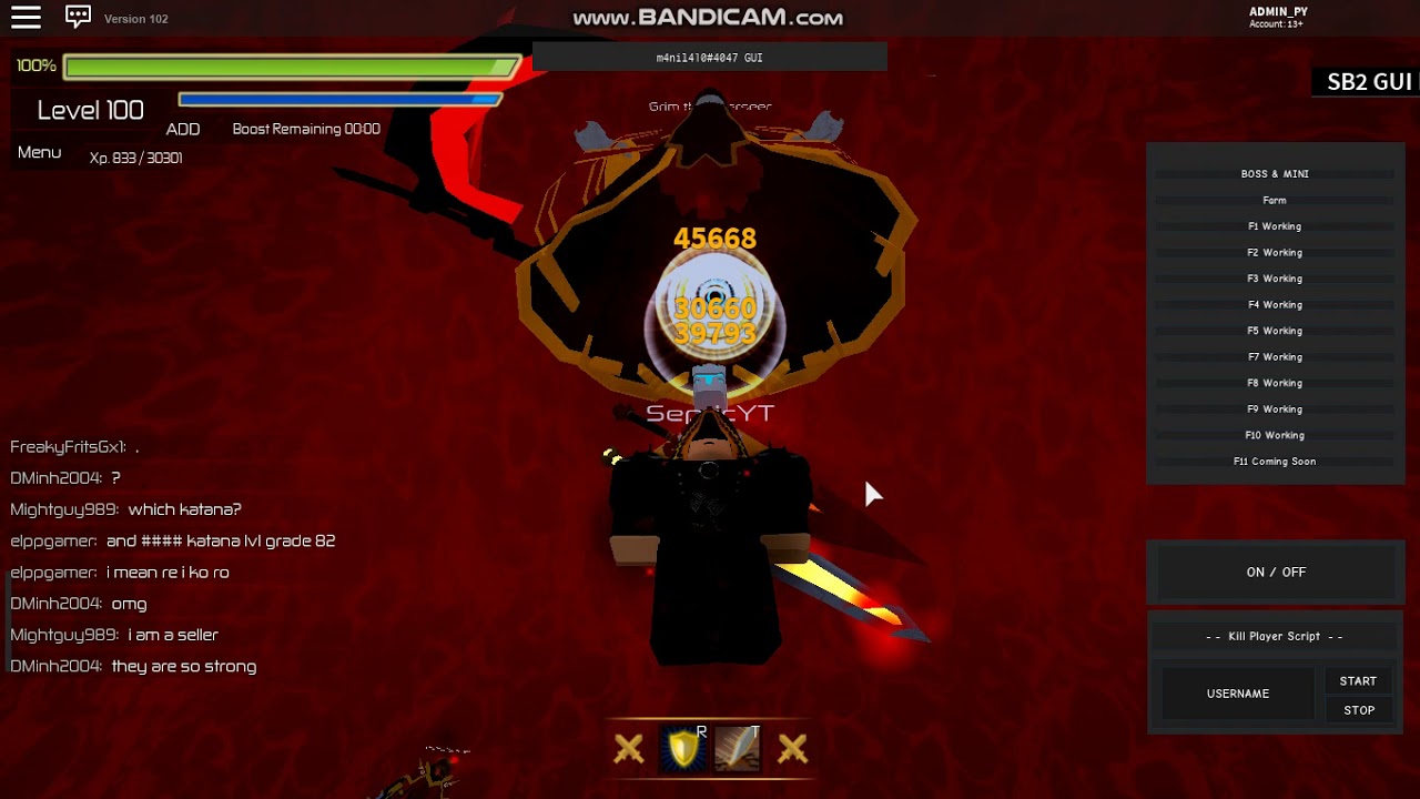 SB2 Autofarm Underground Boss & Mini Target Only Floor 10 Updated ...