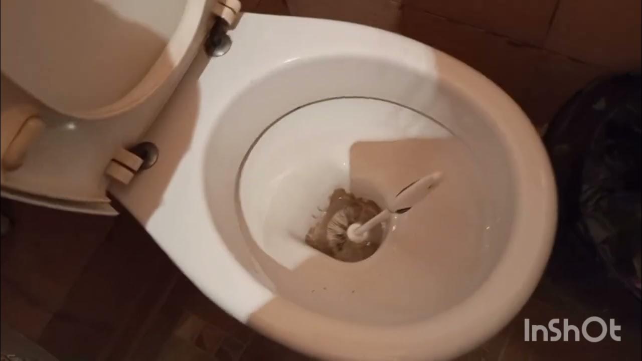 ОТМЫВАЮ УНИТАЗ В ДЕРЕВНЕ СОЛЯНКОЙ - YouTube