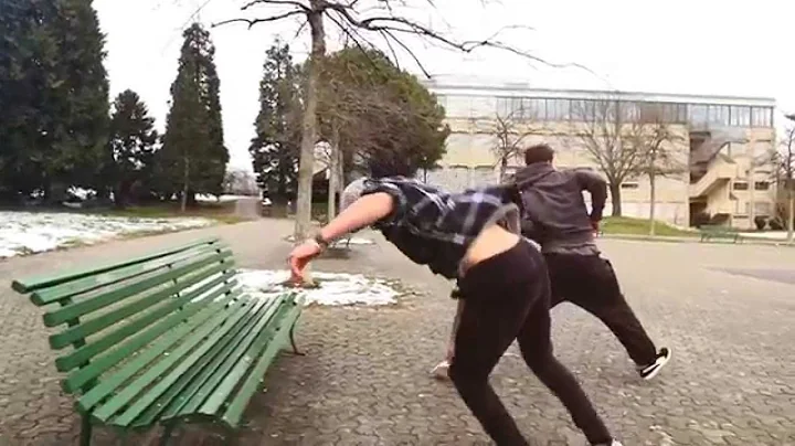 Parkour slow motion test - Camera sony Nex fs700