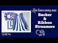 Mini homecoming mums Backer and ribbon Streamers tutorial. Homecoming mum diy