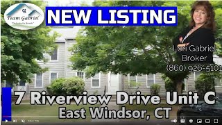 New Listing :7 Riverview Drive Unit C, East Windsor, CT