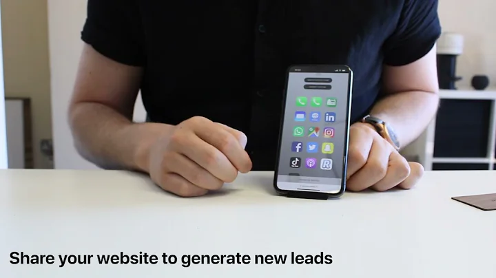 TAPiTAG Walnut & Black print | Digital Business Card | NFC & QR