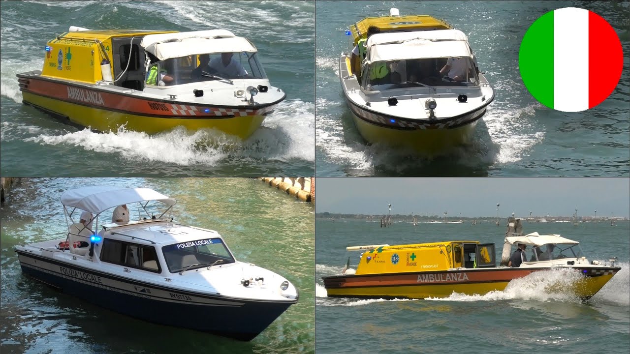 Venice emergency services responding (collection) | Servizi di emergenza di Venezia in emergenza