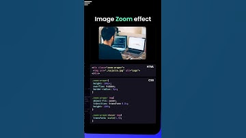Create an Image Zoom Effect Using HTML and CSS | #shorts #html #css #webdesign #coding #reactjs #yt