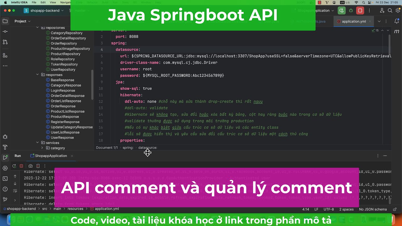 013-Viết api comment và quản lý comment cho các sản phẩm - YouTube