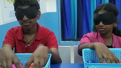 Identify the colours in blindfold. Through Midbrain Activation.