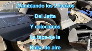 Cambiamos los 2 brazos del Jetta de rápido y furioso….. NO APTO PARA PROFESIONALES jajajajaj✌️✌️