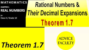 NCERT Class 10 Math Ch. 1-Rational Numbers &Their Decimal Expansions Theorems 1.7 |CBSE ICSE| #00020