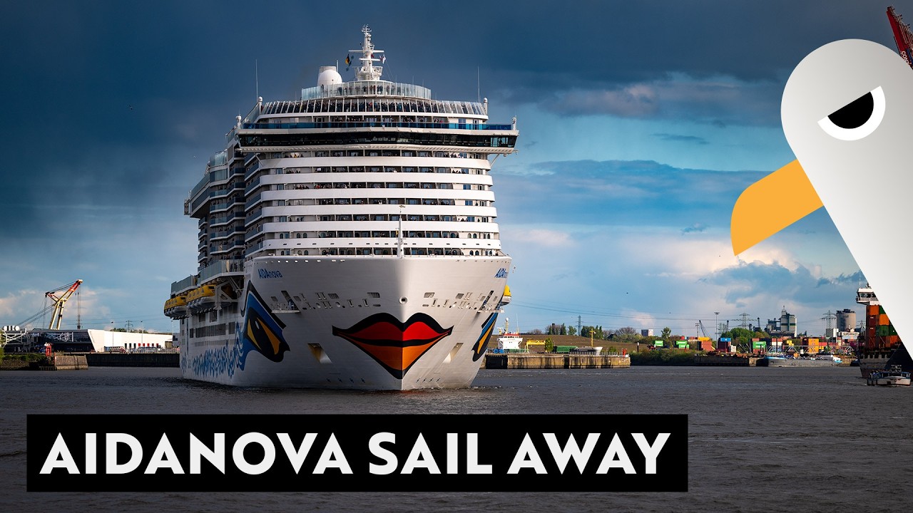 AIDAnova 💋 Sail Away Live aus Hamburg 🚢 + Beifang | 28.02.2026