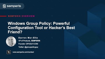 Windows Group Policy: Powerful Configuration Tool or Hacker’s Best Friend?