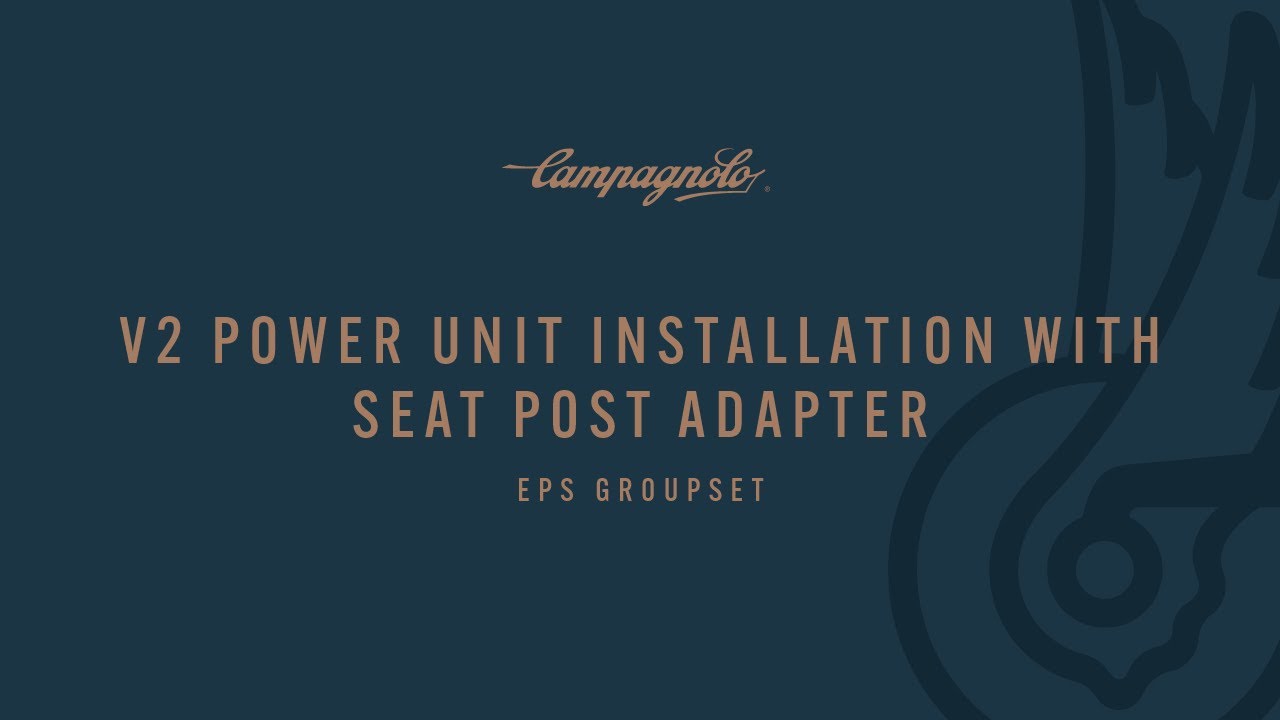 CAMPAGNOLO TECHNICAL TRAINING -- Power Unit EPS V2 with seat post adapter (Chinese) cycling vector