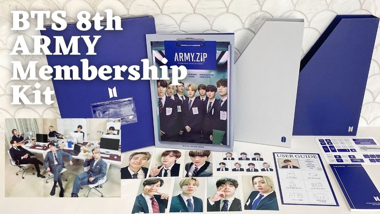 BTS 8th ARMY Membership Kit (2021/2022) UNBOXING (ASMR)