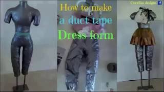 How to make a duct tape dress form, this is one that i did by myself.
link my other channel, you can go and check out all the videos do ...