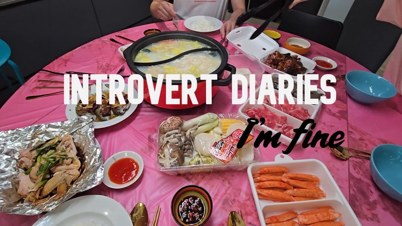 Simple Chinese New Year celebration. Reunion lunch and dinners with family.