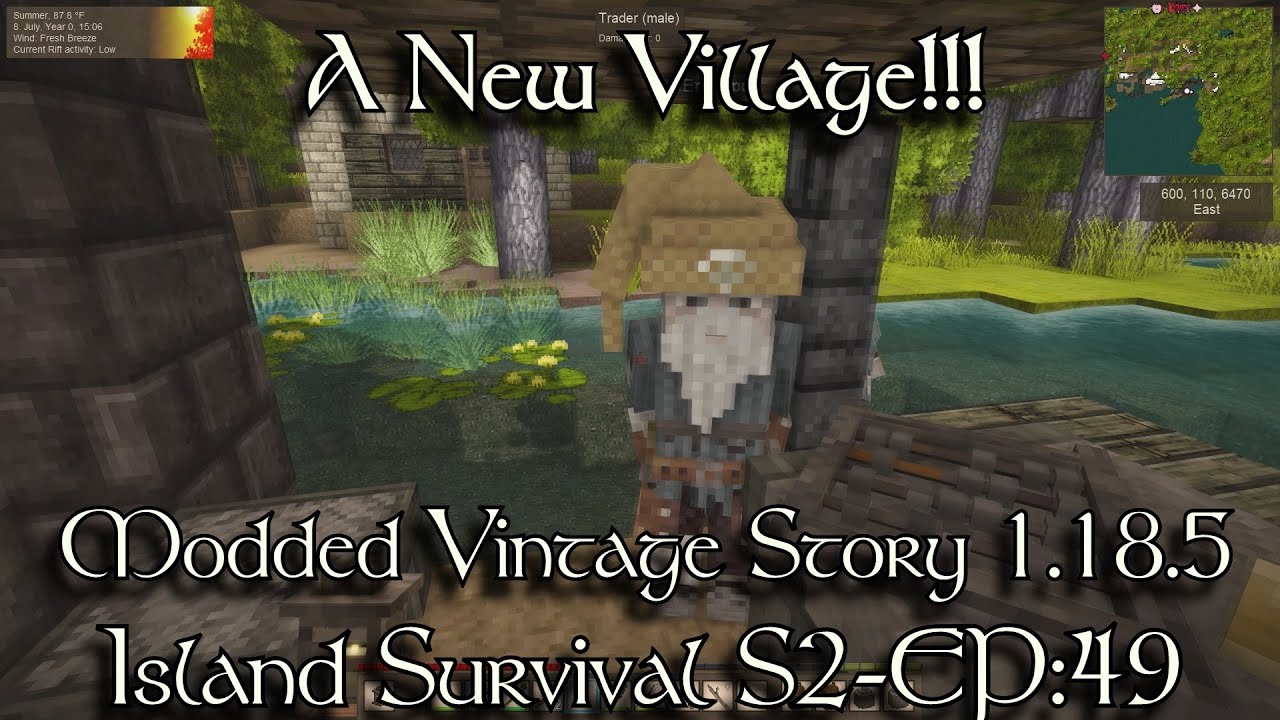 S2-EP:49 A new Village! | Modded Vintage Story 1.18.5 - YouTube