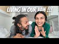 FINALLY living in our van!