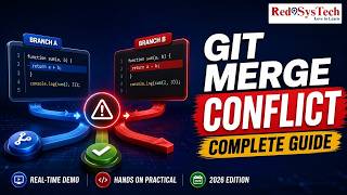 Git Merge Conflict Complete Guide (2026) | Real-Time Demo | Hands on Practical | Red9SysTech
