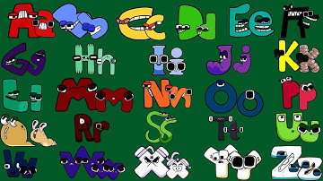 Alphabet Lore Snakes transform Uppercase and Lowercase Letters from L (A-Z)