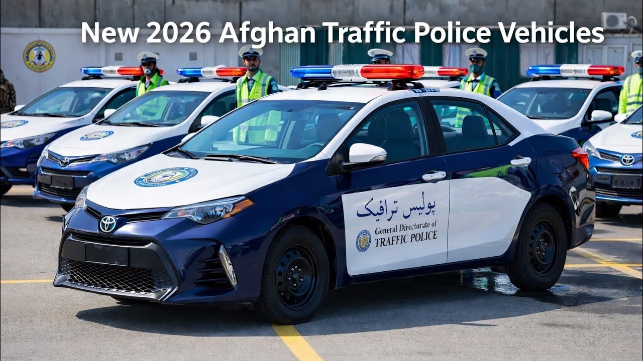 برای اولین بار در تاریخ افغانستان موتر های  جدید خاص پولیس ترافیک/ New cars 2025 Traffic Police 