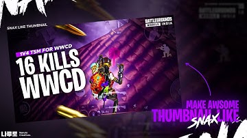 How to make thumbnail like SNAX Gaming | Naruto Creatives