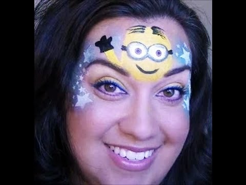 face paint minion YouTube face Despicable me  Minion painting tutorial  inspired