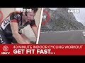 Get Fit Fast: 40 Minute Indoor Cycling Sweetspot Workout – Passo Falzarego