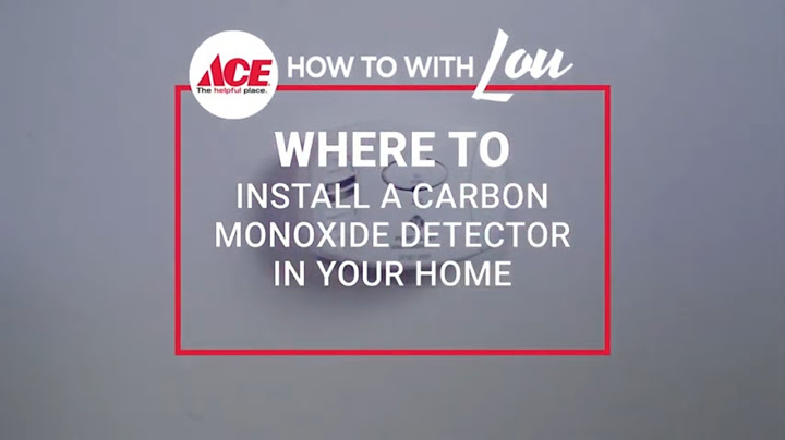 Where to place a carbon monoxide detector in your home